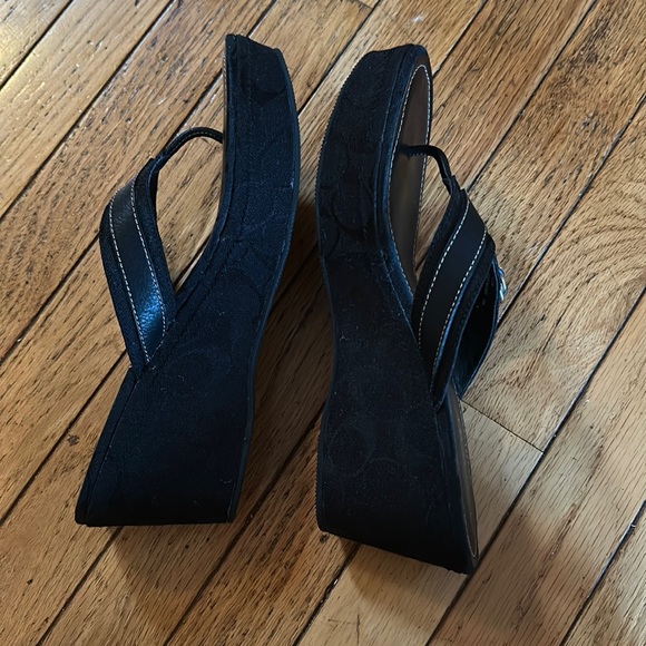 Coach Flip Flop Wedges - Picture 2 of 2